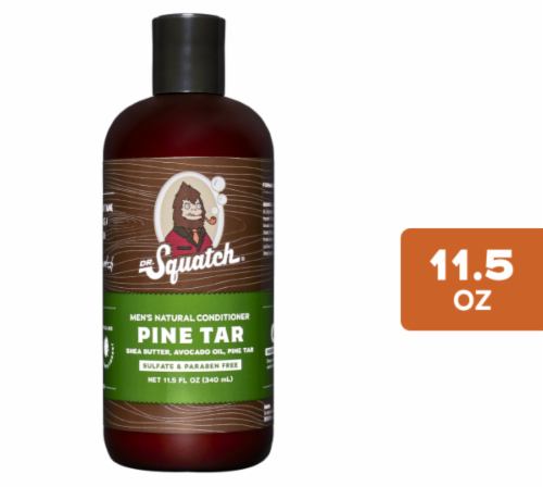 Dr. Squatch® Men's Natural Pine Tar Conditioner Perspective: front
