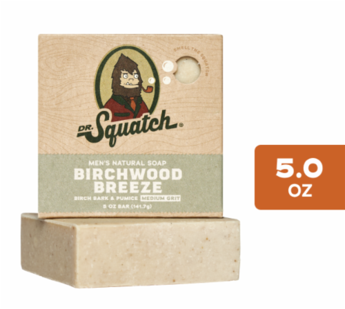 Dr. Squatch® Birchwood Breeze Men's Natural Soap Perspective: front