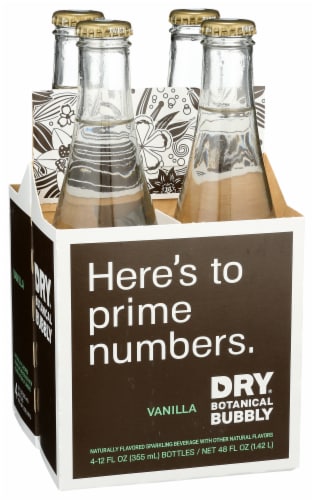 DRY Sparkling Vanilla Bean Soda Perspective: front