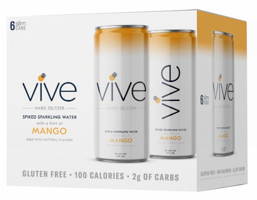 VIVE Mango Hard Seltzer Perspective: front