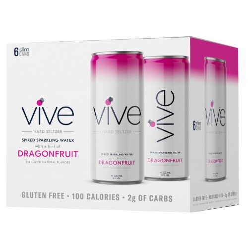 VIVE Dragonfruit Hard Seltzer Perspective: front