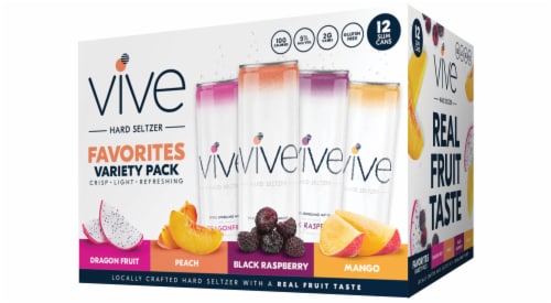 VIVE Seltzer Hard Seltzer Perspective: front