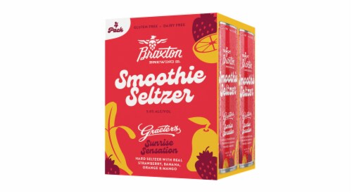 Graeter's Sunrise Sensation Smoothie Hard Seltzer Perspective: front