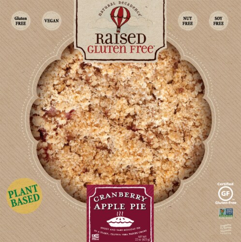 Raised Gluten Free™ 9" Cranberry Apple Pie Perspective: front