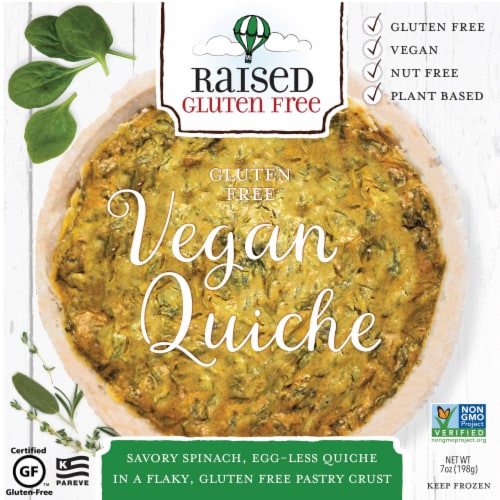 Calories in Natural Decadence Raised Gluten Free Vegan Quiche