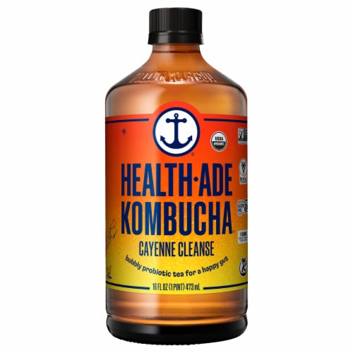 Health-Ade Cayenne Cleanse Kombucha Perspective: front