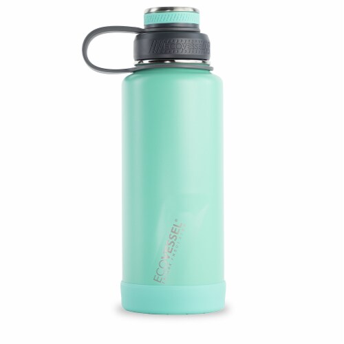 EcoVessel BOULDER TriMax Insulated Stainless Steel Water Bottle Perspective: front