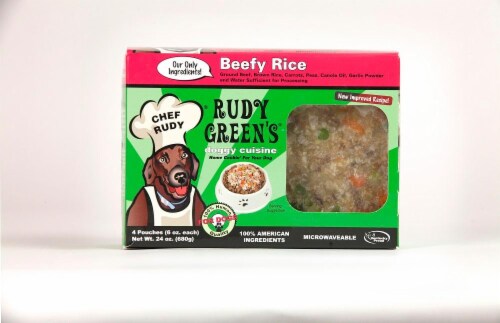 Rudy Green's Doggy Cuisine Beefy Rice Perspective: front