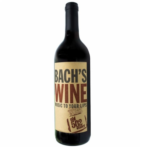 Old 502 Winery Bach's Wine Kentucky Red Blend Wine Perspective: front