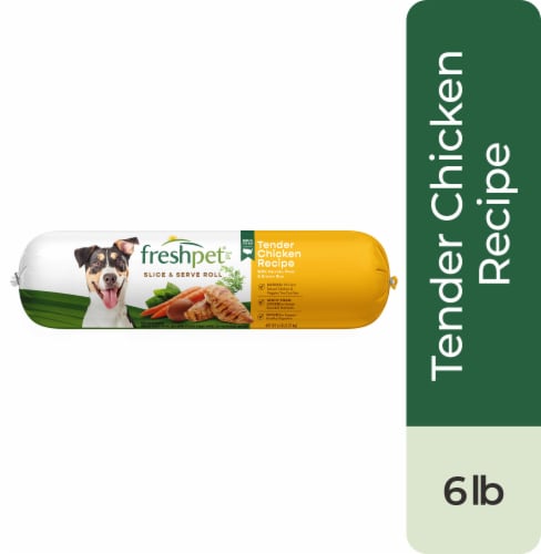 Freshpet Select Tender Chicken Recipe Slice Serve Roll Dog Food