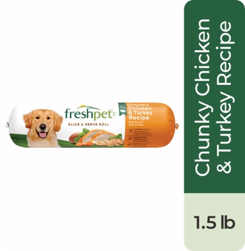 Freshpet® Slice & Serve Chunky Chicken & Turkey Recipe Dog Food