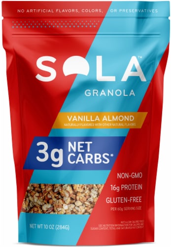Sola Vanilla Almond Granola Perspective: front