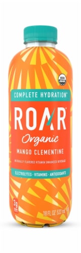 Roar Organic Mango Clementine Water Perspective: front