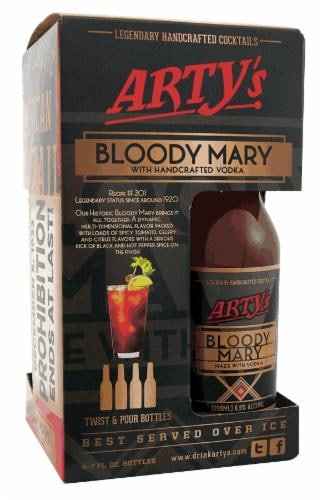 Arty's Bloody Mary Ready to Drink Cocktail Perspective: front