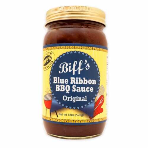 Biff's Blue Ribbon BBQ Sauce Original Barbeque Sauce Perspective: front