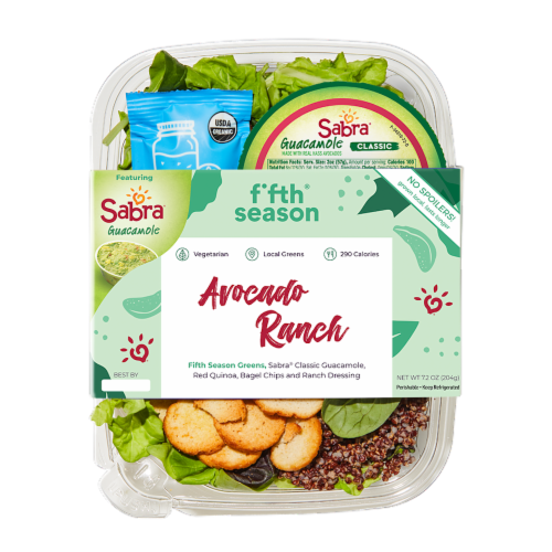 Fifth Season® Sabra® Avocado Ranch and Guacamole Salad Bowl Combo Perspective: front
