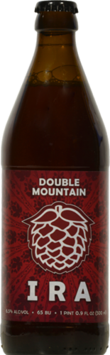 Double Mountain Brewery IRA Beer Single Bottle Perspective: front
