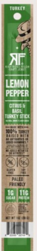 Righteous Felon® Lemon Basil Pepper Turkey Stick Perspective: front