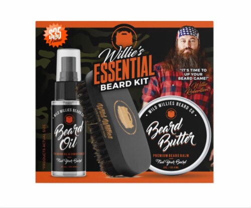 Wild Willie's Essential Beard Kit Perspective: front