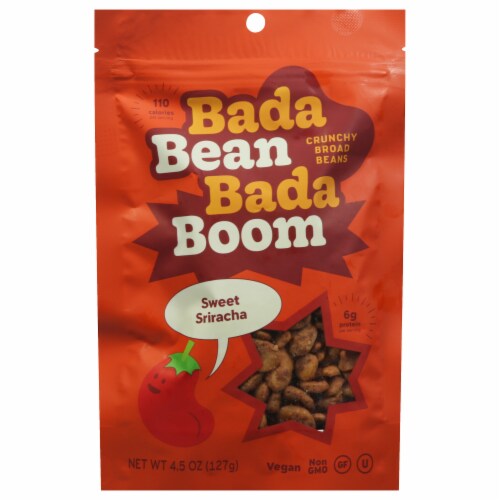 Bada Bean Bada Boom Sweet Sriracha Crunchy Broad Beans Perspective: front
