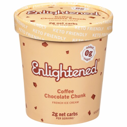 Enlightened® Keto Collection Coffee & Cream Ice Cream Perspective: front