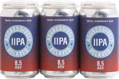 Everybody's Brewing® Aggressively Relaxed IIPA Beer Perspective: front