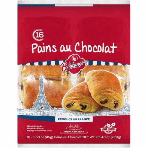 La Boulangere Pains Au Chocolat, 16 Count Perspective: front