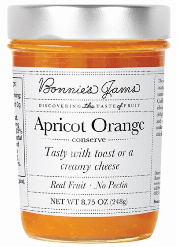 Bonnie's Jams Apricot Orange Jam Perspective: front