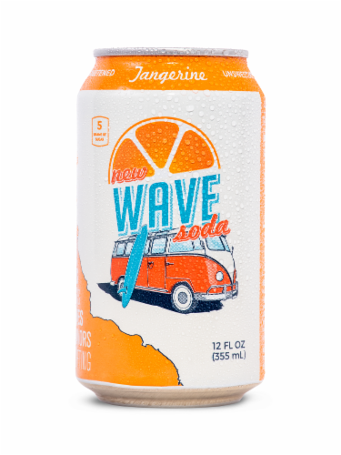 Wave Soda Tangerine Soda Perspective: front