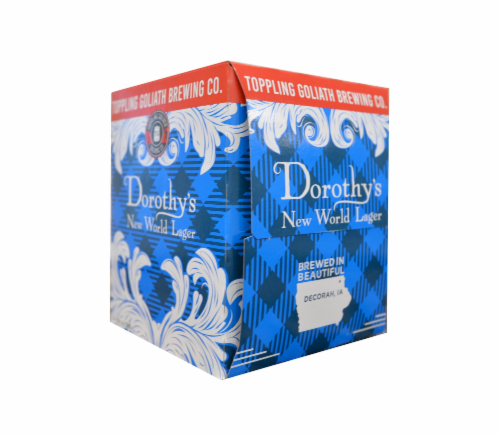 Toppling Goliath Brewing Co. Dorothy's New World Lager Perspective: front