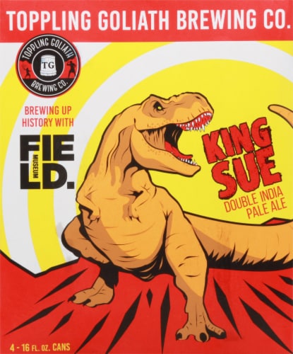 Toppling Goliath Brewing Co. King Sue Double India Pale Ale Beer Perspective: front