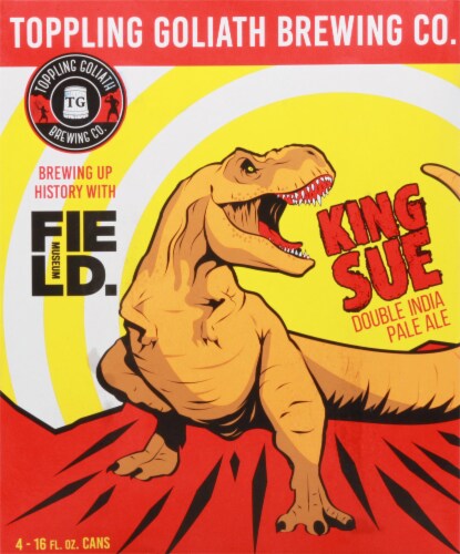 Toppling Goliath Brewing Co. King Sue Double India Pale Ale Beer Perspective: front