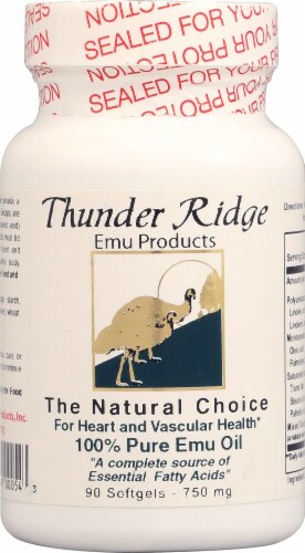 Thunder Ridge Emu Products  100% Pure Emu Oil Perspective: front