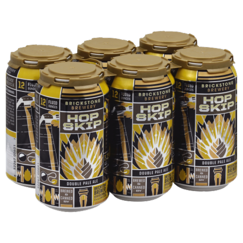 Brickstone Brewery Hop Skip Double Pale Ale Perspective: front