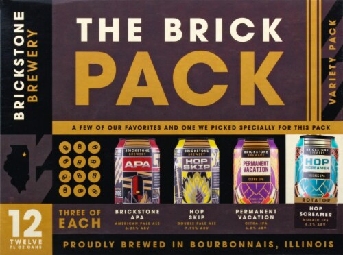 Brickstone Beer Variety Pack Perspective: front