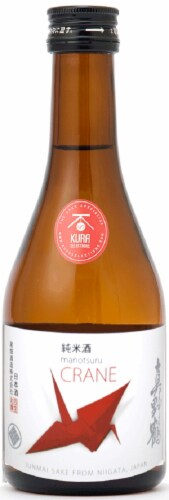 Manotsuru Crane Junmai Sake Perspective: front