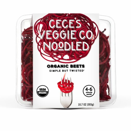 Veggie Noodle Co. Cooked Beet Spirals Perspective: front