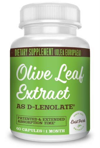 East Park Naturals Olive Leaf Extract Capsules 500mg Perspective: front