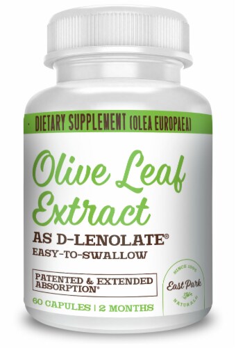 East Park Naturals Olive Leaf Extract Capsules 120mg Perspective: front