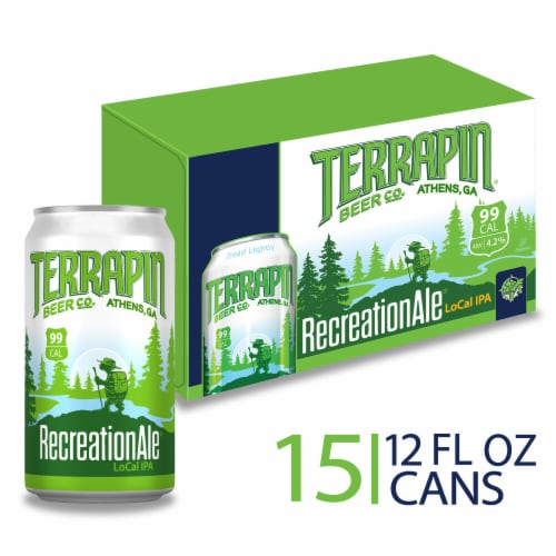 Terrapin Recreationale IPA Cans Perspective: front
