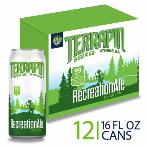 Terrapin Recreationale IPA Cans Perspective: front