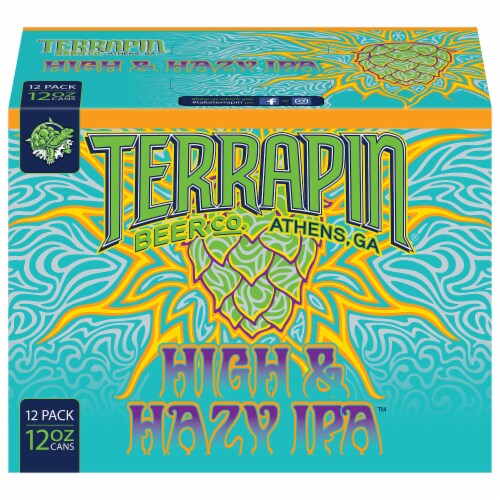 Terrapin Beer Co. High & Hazy IPA Perspective: front