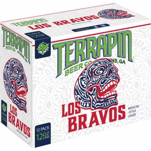 Terrapin Los Bravos Mexican-Style Lager Craft Beer Perspective: front
