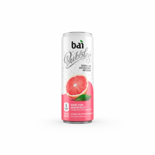Bai®Bubbles Gimbi Pink Grapefruit Flavored Sparkling Bottled Water Perspective: front