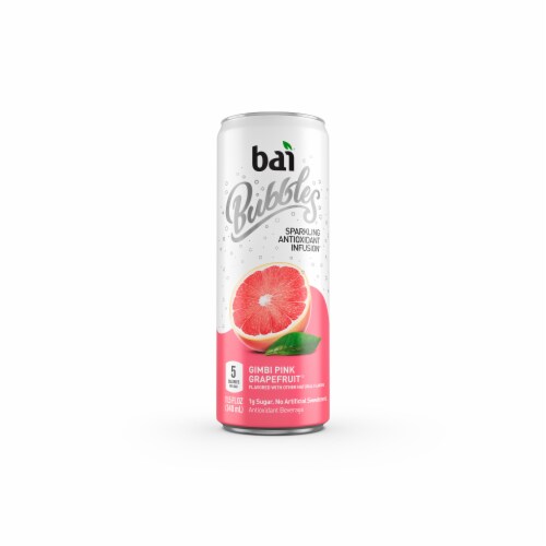 Bai®Bubbles Gimbi Pink Grapefruit Flavored Sparkling Bottled Water Perspective: front