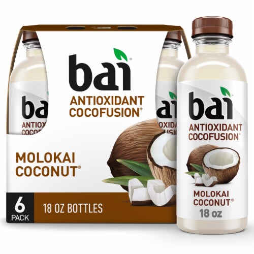 Bai® Antioxidant Infused Cocofusion Molokai Coconut Flavored Bottled Water Perspective: front