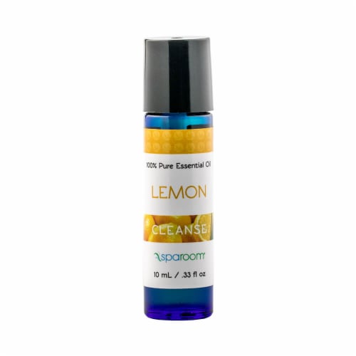 Lemon Essential Oil 10 mL / 0.34 oz. Perspective: front