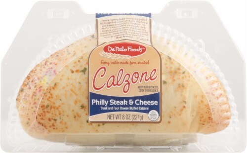 DePalo Foods™ Philly Steak & Cheese Calzone Perspective: front