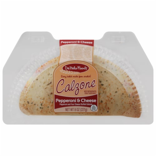 DePalo Foods Pepperoni & Cheese Calzone Perspective: front