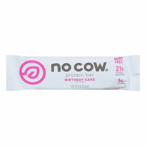 no cow Birthday Cake Protein Bars Perspective: front